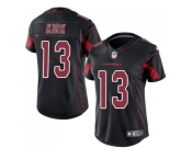 Women Nike Arizona Cardinals #13 Christian Kirk Black Stitched NFL Limited Rush Jersey