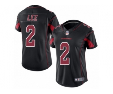Women Nike Arizona Cardinals #2 Andy Lee Limited Black Rush Vapor Untouchable NFL Jersey