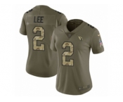 Women Nike Arizona Cardinals #2 Andy Lee Limited Olive Camo 2017 Salute to Service NFL Jersey