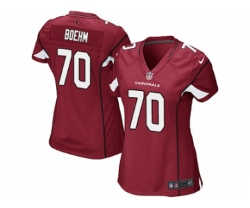 Women Nike Arizona Cardinals #70 Evan Boehm Game Red Team Color NFL Jersey
