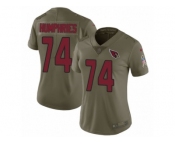 Women Nike Arizona Cardinals #74 D.J. Humphries Limited Olive 2017 Salute to Service NFL Jersey