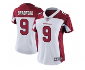 Women Nike Arizona Cardinals #9 Sam Bradford White Stitched NFL Vapor Untouchable Limited Jersey