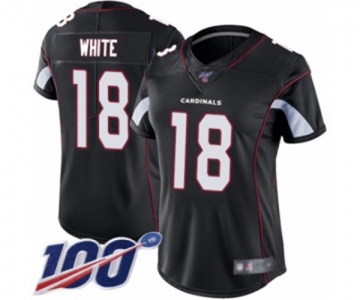 Women's Arizona Cardinals #18 Kevin White Black Alternate Vapor Untouchable Limited Player 100th Season Football Jersey
