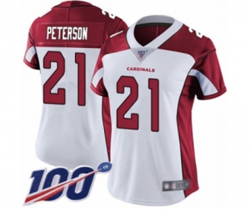 Women's Arizona Cardinals #21 Patrick Peterson White Vapor Untouchable Limited Player 100th Season Football Jersey