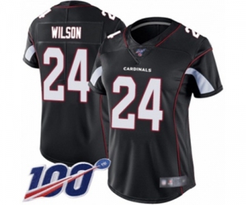 Women's Arizona Cardinals #24 Adrian Wilson Black Alternate Vapor Untouchable Limited Player 100th Season Football Jersey