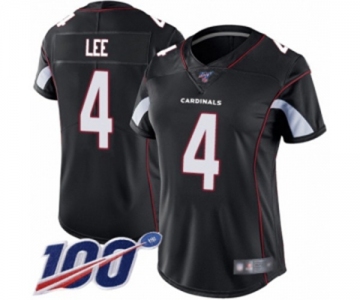 Women's Arizona Cardinals #4 Andy Lee Black Alternate Vapor Untouchable Limited Player 100th Season Football Jersey