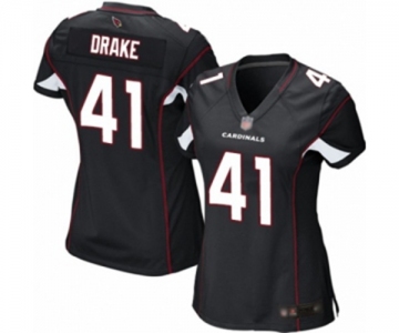 Women's Arizona Cardinals #41 Kenyan Drake Game Black Alternate Football Jersey