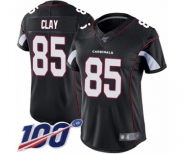 Women's Arizona Cardinals #85 Charles Clay Black Alternate Vapor Untouchable Limited Player 100th Season Football Jersey