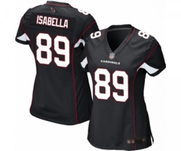 Women's Arizona Cardinals #89 Andy Isabella Game Black Alternate Football Jersey
