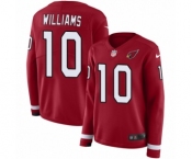 Women's Nike Arizona Cardinals #10 Chad Williams Limited Red Therma Long Sleeve NFL Jersey
