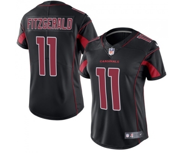 Women's Nike Arizona Cardinals #11 Larry Fitzgerald Limited Black Rush Vapor Untouchable NFL Jersey