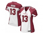 Women's Nike Arizona Cardinals #13 Jaron Brown Elite White NFL Jersey