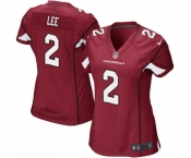 Women's Nike Arizona Cardinals #2 Andy Lee Game Red Team Color NFL Jersey