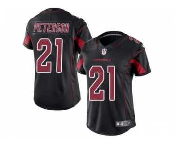 Women's Nike Arizona Cardinals #21 Patrick Peterson Black Stitched NFL Limited Rush Jersey