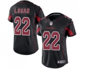 Women's Nike Arizona Cardinals #22 T. J. Logan Limited Black Rush Vapor Untouchable NFL Jersey