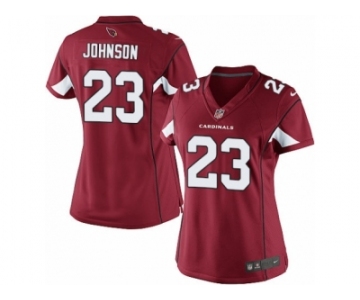 Women's Nike Arizona Cardinals #23 Chris Johnson Limited Red Team Color NFL Jersey