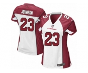 Women's Nike Arizona Cardinals #23 Chris Johnson Limited White NFL Jersey