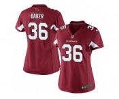 Women's Nike Arizona Cardinals #36 Budda Baker Limited Red Team Color NFL Jersey