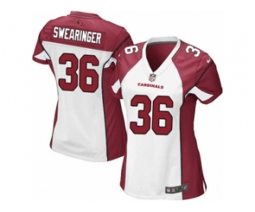 Women's Nike Arizona Cardinals #36 D. J. Swearinger Limited White NFL Jersey
