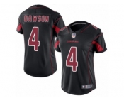 Women's Nike Arizona Cardinals #4 Phil Dawson Limited Black Rush NFL Jersey