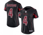 Women's Nike Arizona Cardinals #4 Phil Dawson Limited Black Rush Vapor Untouchable NFL Jersey