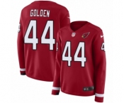 Women's Nike Arizona Cardinals #44 Markus Golden Limited Red Therma Long Sleeve NFL Jersey