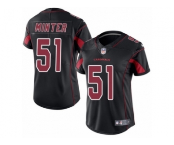 Women's Nike Arizona Cardinals #51 Kevin Minter Limited Black Rush NFL Jersey