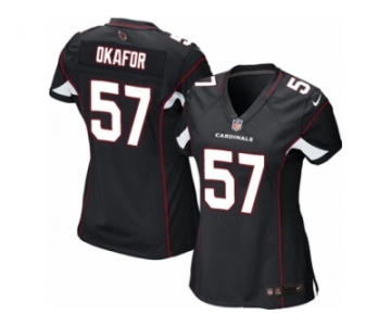 Women's Nike Arizona Cardinals #57 Alex Okafor Limited Black Alternate NFL Jersey