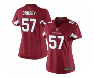Women's Nike Arizona Cardinals #57 Karlos Dansby Limited Red Team Color NFL Jersey