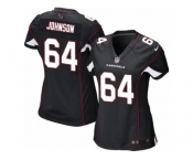 Women's Nike Arizona Cardinals #64 Dorian Johnson Limited Black Alternate NFL Jersey