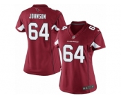 Women's Nike Arizona Cardinals #64 Dorian Johnson Limited Red Team Color NFL Jersey