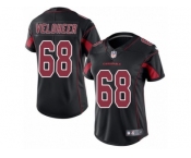 Women's Nike Arizona Cardinals #68 Jared Veldheer Limited Black Rush NFL Jersey
