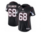 Women's Nike Arizona Cardinals #68 Jared Veldheer Vapor Untouchable Limited Black Alternate NFL Jersey