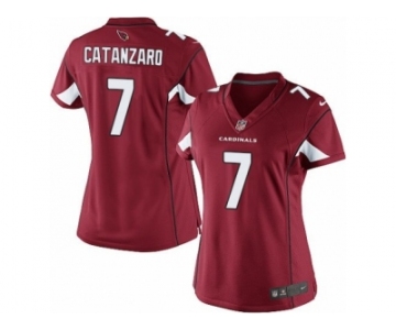Women's Nike Arizona Cardinals #7 Chandler Catanzaro Limited Red Team Color NFL Jersey