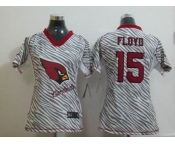 nike women nfl jerseys arizona cardinals #15 floyd [fem fan zebra]