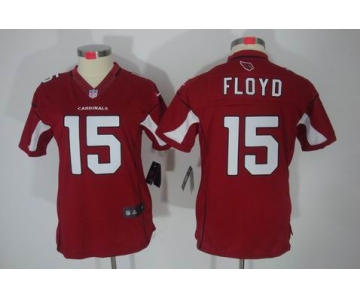 nike women nfl jerseys arizona cardinals #15 floyd red[nike limited]
