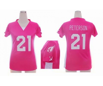 nike women nfl jerseys arizona cardinals #21 peterson pink[draft him ii top]