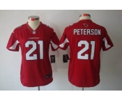 nike women nfl jerseys arizona cardinals #21 peterson red[nike limited]