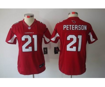 nike women nfl jerseys arizona cardinals #21 peterson red[nike limited]
