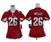 nike women nfl jerseys arizona cardinals #26 wells red[nike]