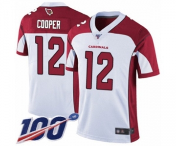 Youth Arizona Cardinals #12 Pharoh Cooper White Vapor Untouchable Limited Player 100th Season Football Jersey