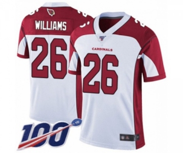 Youth Arizona Cardinals #26 Brandon Williams White Vapor Untouchable Limited Player 100th Season Football Jersey
