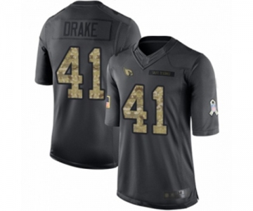 Youth Arizona Cardinals #41 Kenyan Drake Limited Black 2016 Salute to Service Football Jersey