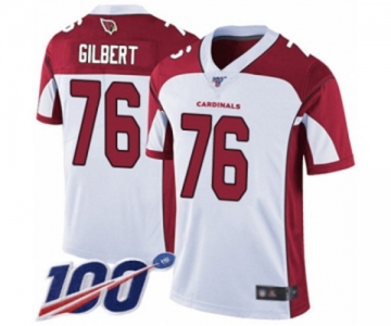 Youth Arizona Cardinals #76 Marcus Gilbert White Vapor Untouchable Limited Player 100th Season Football Jersey