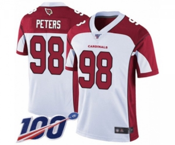 Youth Arizona Cardinals #98 Corey Peters White Vapor Untouchable Limited Player 100th Season Football Jersey