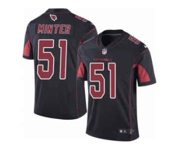Youth Nike Arizona Cardinals #51 Kevin Minter Limited Black Rush NFL Jersey