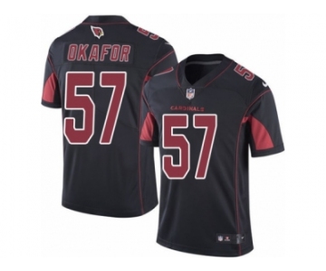 Youth Nike Arizona Cardinals #57 Alex Okafor Limited Black Rush NFL Jersey