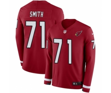 Youth Nike Arizona Cardinals #71 Andre Smith Limited Red Therma Long Sleeve NFL Jersey
