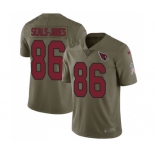 Youth Nike Arizona Cardinals #86 Ricky Seals-Jones Limited Olive 2017 Salute to Service NFL Jersey