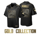 Men Tennessee Titans #29 Demarco Murray Gold Collection Black Jersey